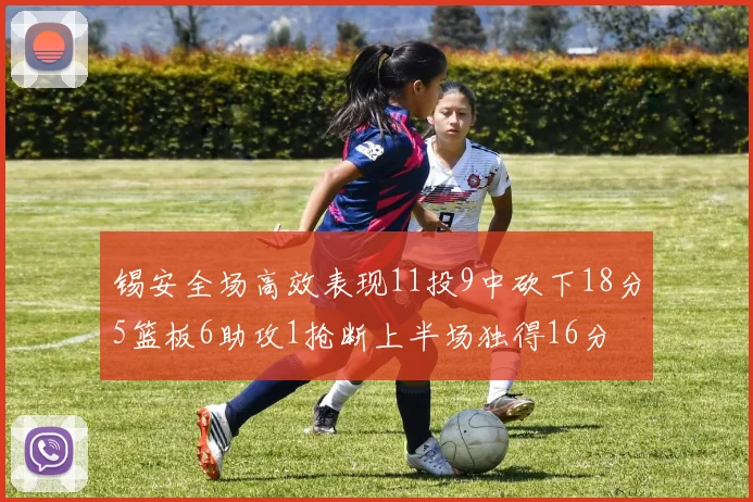 锡安全场高效表现11投9中砍下18分5篮板6助攻1抢断上半场独得16分